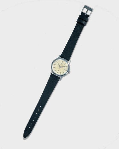 1960's Vintage Steel Movado Sub-Sea - Silver Dial with Stepped Case