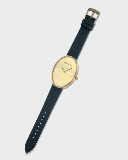 1970's Vintage Yellow Gold Plated Maurice Gerdat Maxi-Oval Ref. 3238 - Champagne Dial