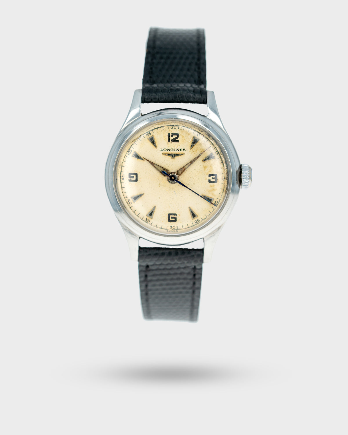 1951 Vintage Steel	Longines Sei-Tacche Ref. 5413-11 - Silver Dial
