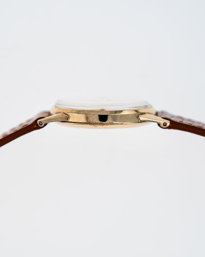 1930's Vintage Yellow Gold Filled Movado - Silver Dial with Breguet Numerals
