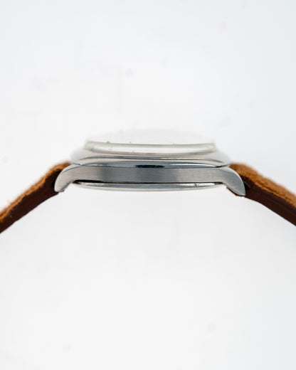 1935 Vintage Steel Omega Cushion - Silver Dial with Breguet Numerals and Hands