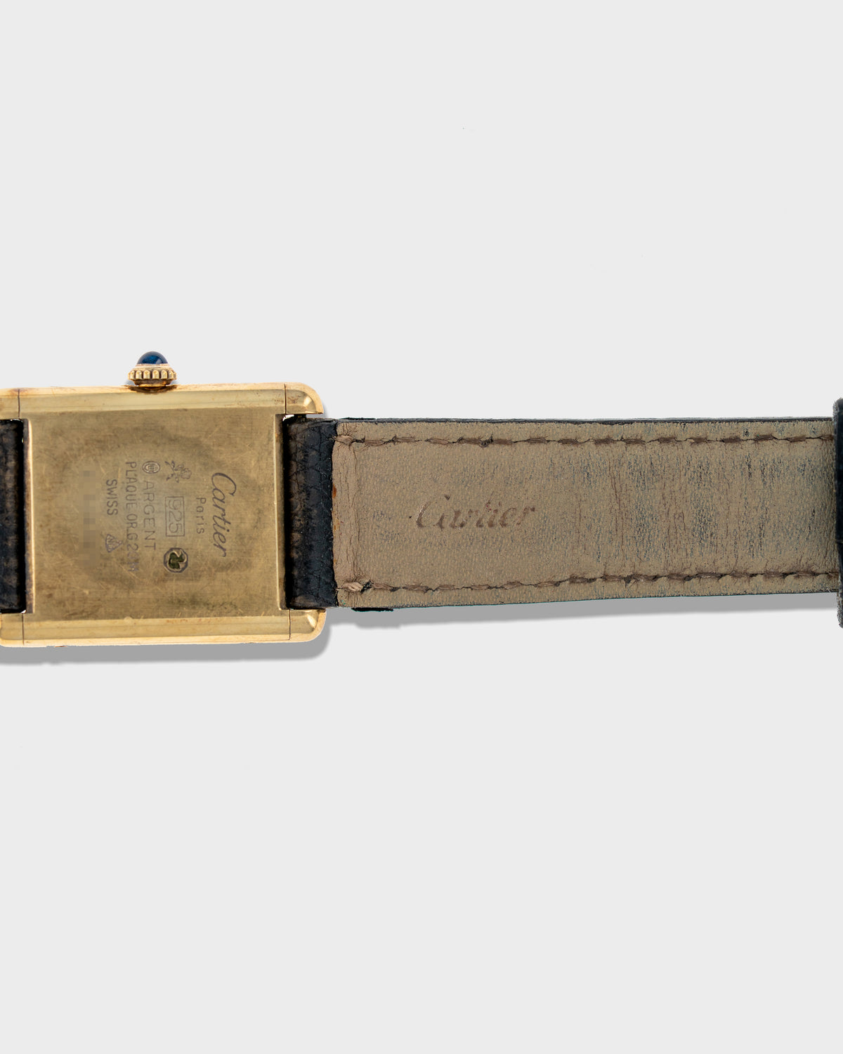 1970's Vintage Vermeil Cartier Must de Tank Vermeil Large Model - Yellow 'Lemon' Dial