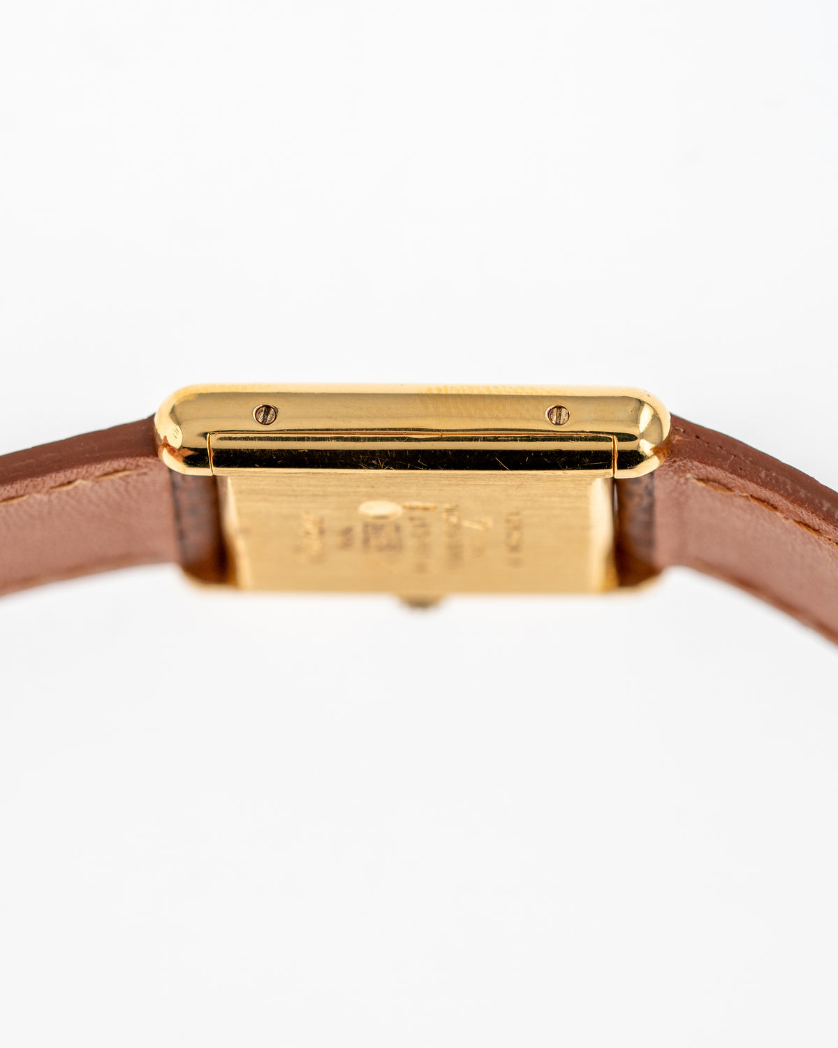 1970's Vintage Vermeil Cartier Must de Tank Vermeil Large Model - Yellow 'Lemon' Dial