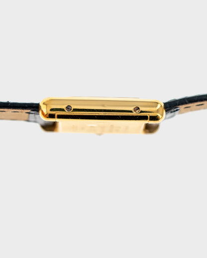 1970's Vintage Vermeil Cartier Must de Tank Vermeil Small Model - Yellow 'Lemon' Dial