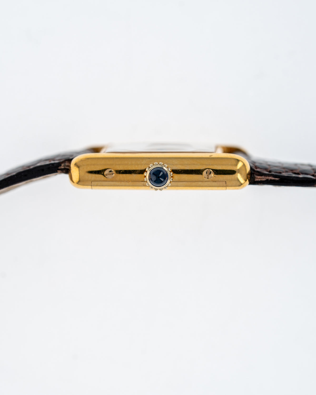 1970's Vintage Vermeil Cartier Must de Tank Vermeil Small Model - Yellow 'Lemon' Dial