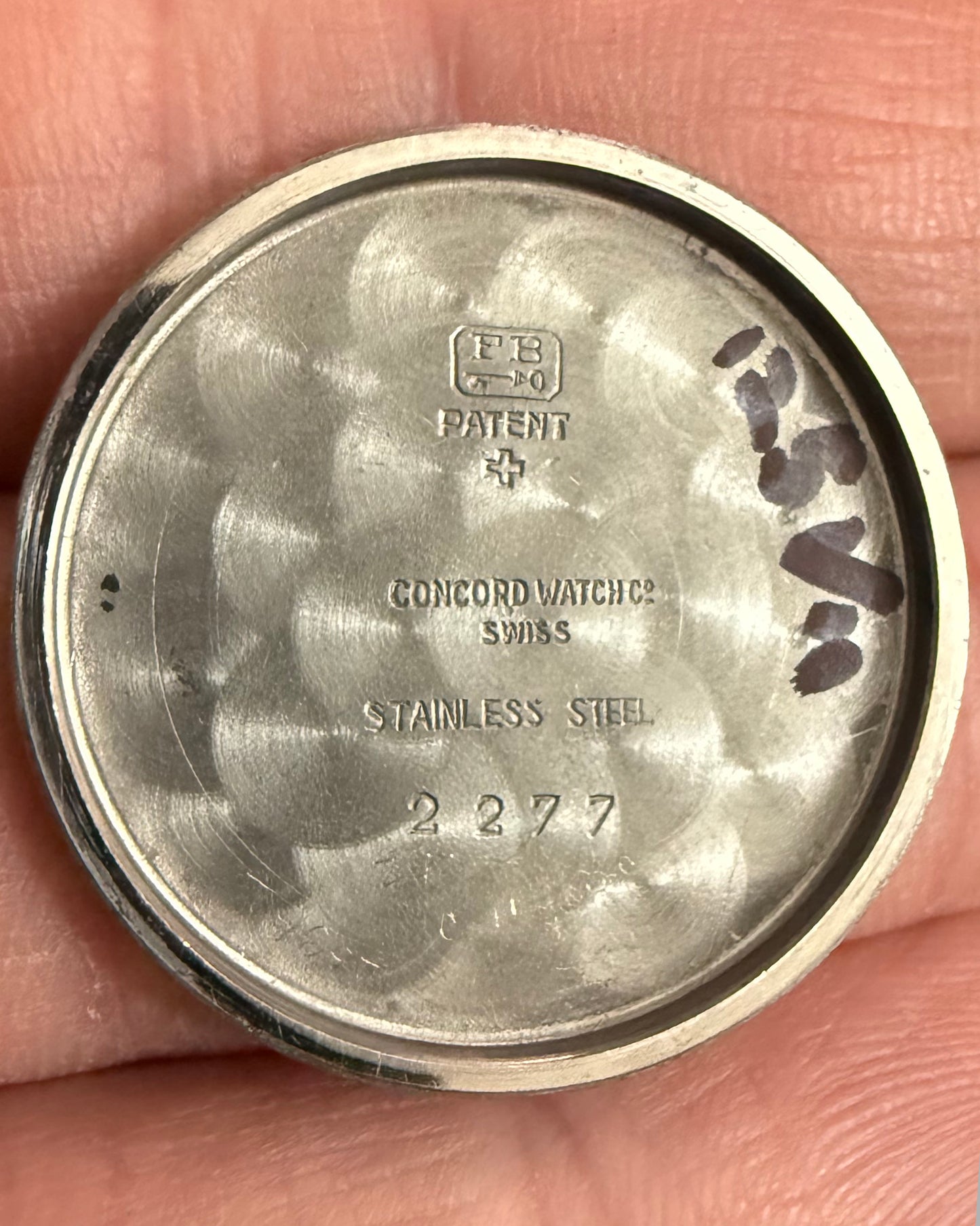 1940's Tiffany & Co. Stepped Borgel Case Military Watch - Silver Patinated Roman Numeral Dial