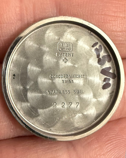 1940's Tiffany & Co. Stepped Borgel Case Military Watch - Silver Patinated Roman Numeral Dial