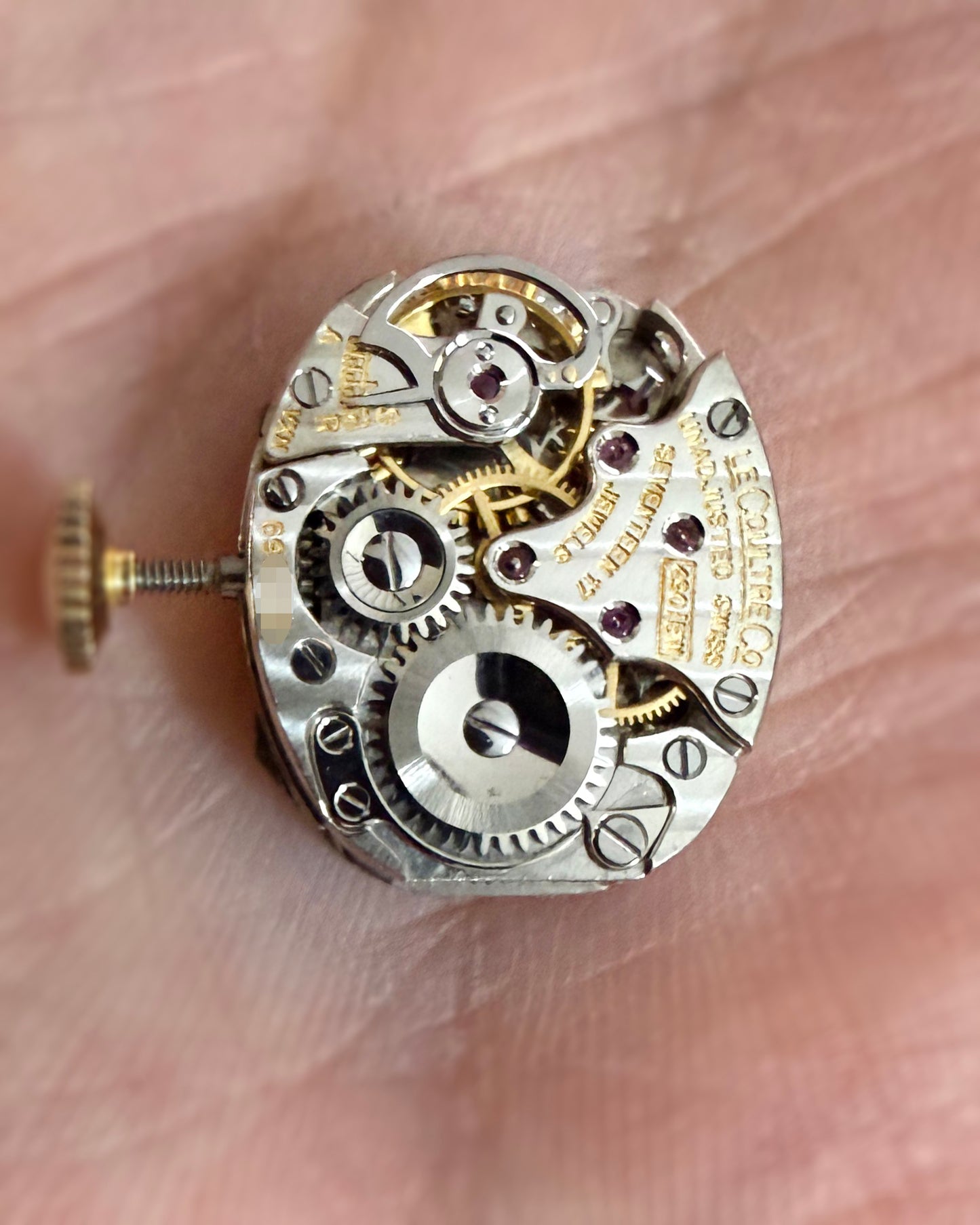 1960's Vintage Jaeger-LeCoultre Asymmetric Sculptural Case - Silver Dial with Box, Papers, Original Strap