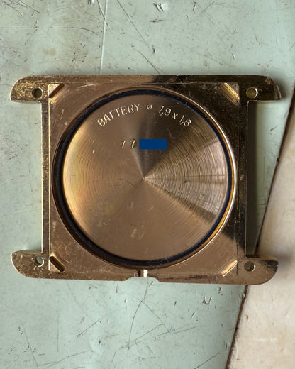 1990's Vintage Cartier Tank Must de Vermeil Large Model Ref. 681008 - Burgundy Red Dial