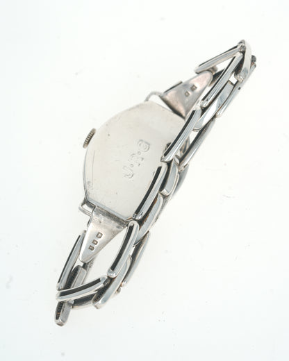 1911 Vintage Tiffany & Co. Gondolo-Style Sterling Silver Tonneau - Silver Radium Dial