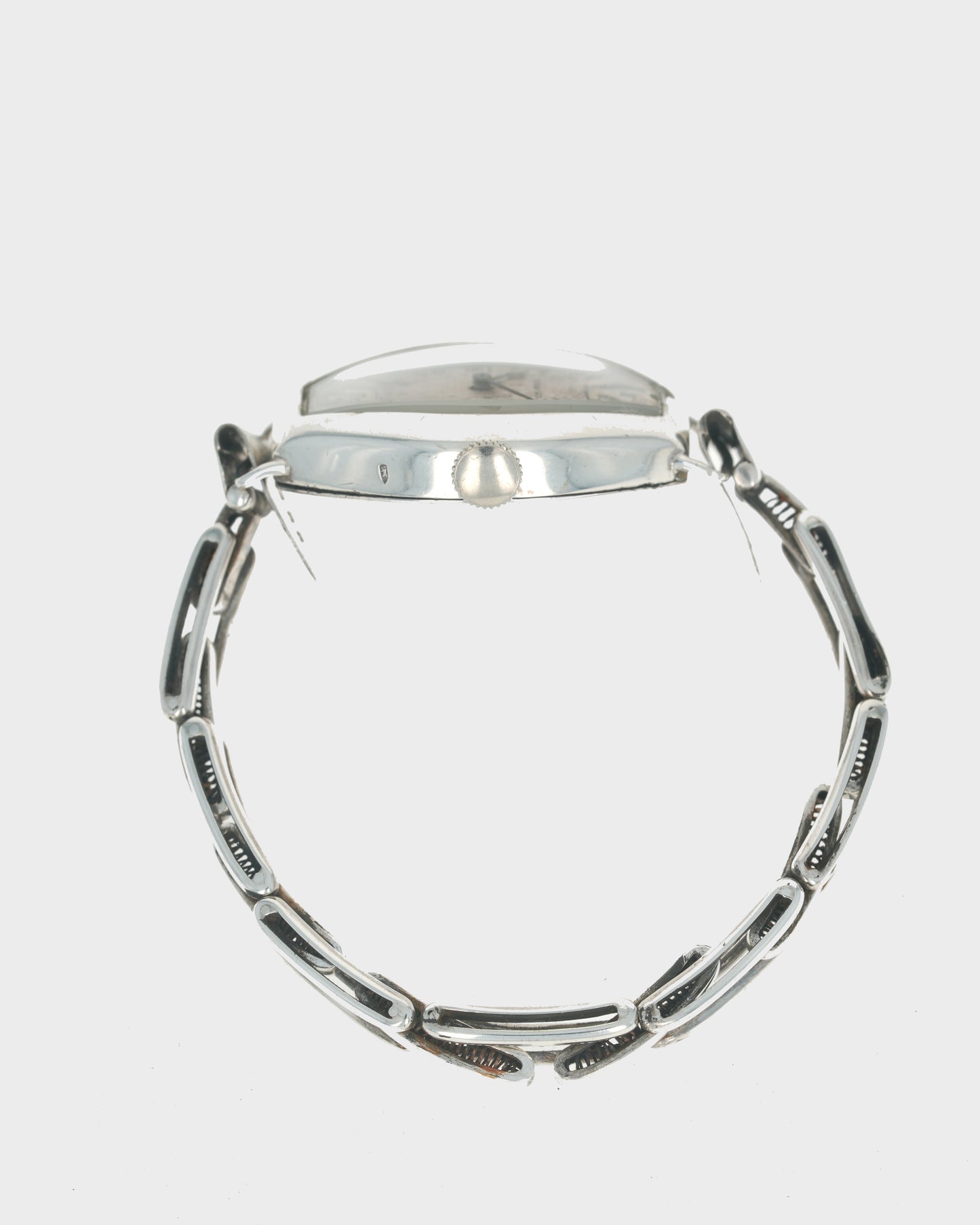 1911 Vintage Tiffany & Co. Gondolo-Style Sterling Silver Tonneau - Silver Radium Dial