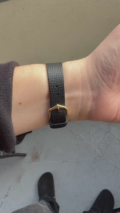 1970's Vintage Cartier Tank Must de Vermeil Large Model - Black Roman Numeral Dial