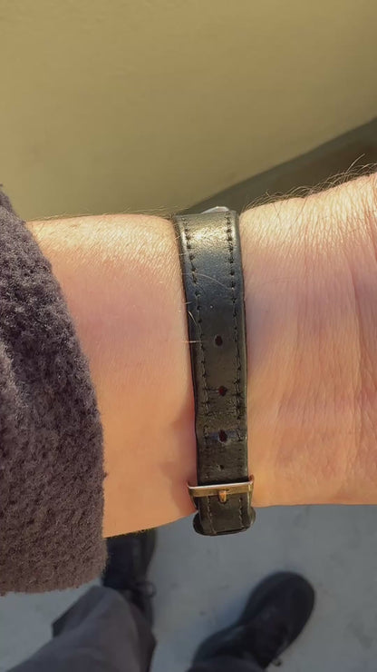 1960's Vintage Jaeger-LeCoultre Asymmetric Sculptural Case - Silver Dial with Box, Papers, Original Strap