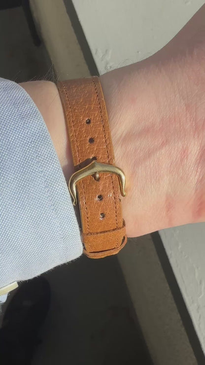 1970's Vintage Cartier Tank Must de Vermeil Large Model - Yellow 'Lemon' Dial and Cartier Strap