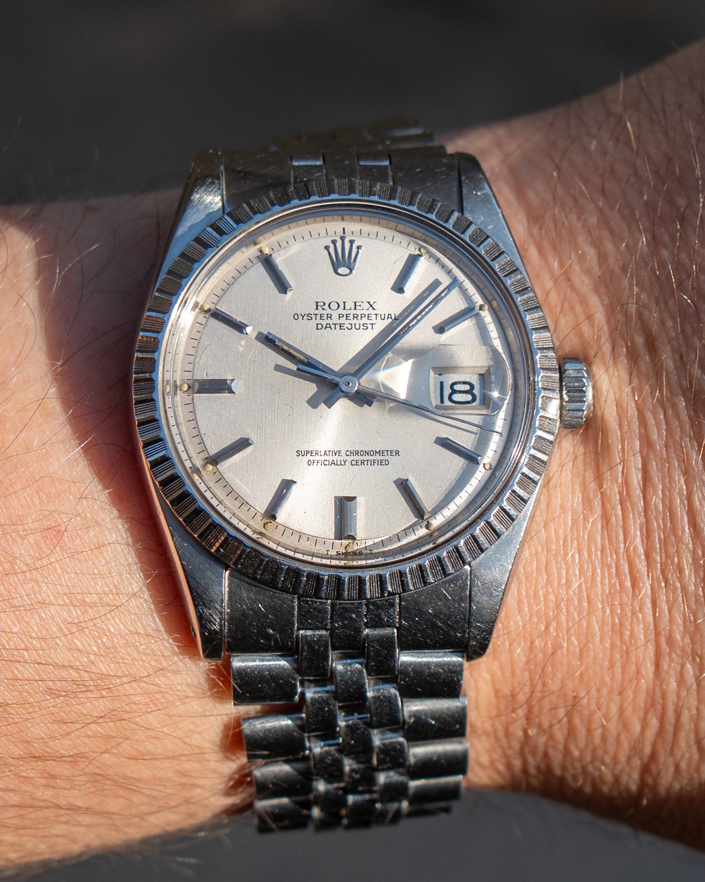 1975 Vintage Rolex Datejust Ref. 1603 - Silver Dial