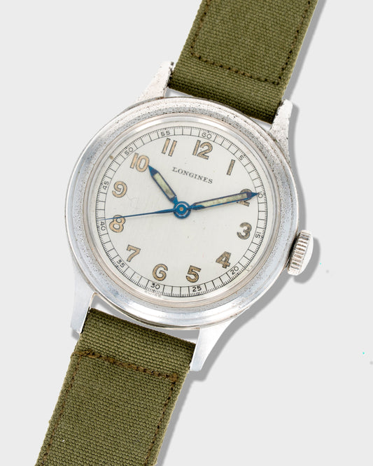 1944 Vintage Longines Sei Tacche US Navy BuShips Ref. 22847 - Silver Dial