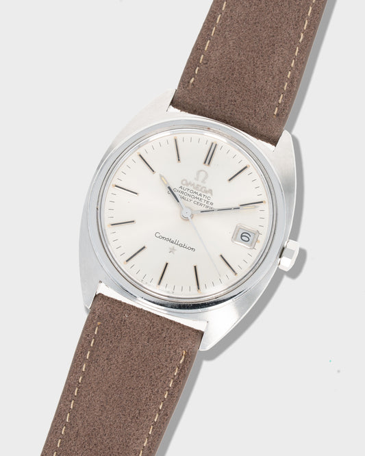 1968 Vintage Omega "Gerald Genta" C-Shaped Constellation Ref. ST 168.017 SP - Silver Sunburst Dial