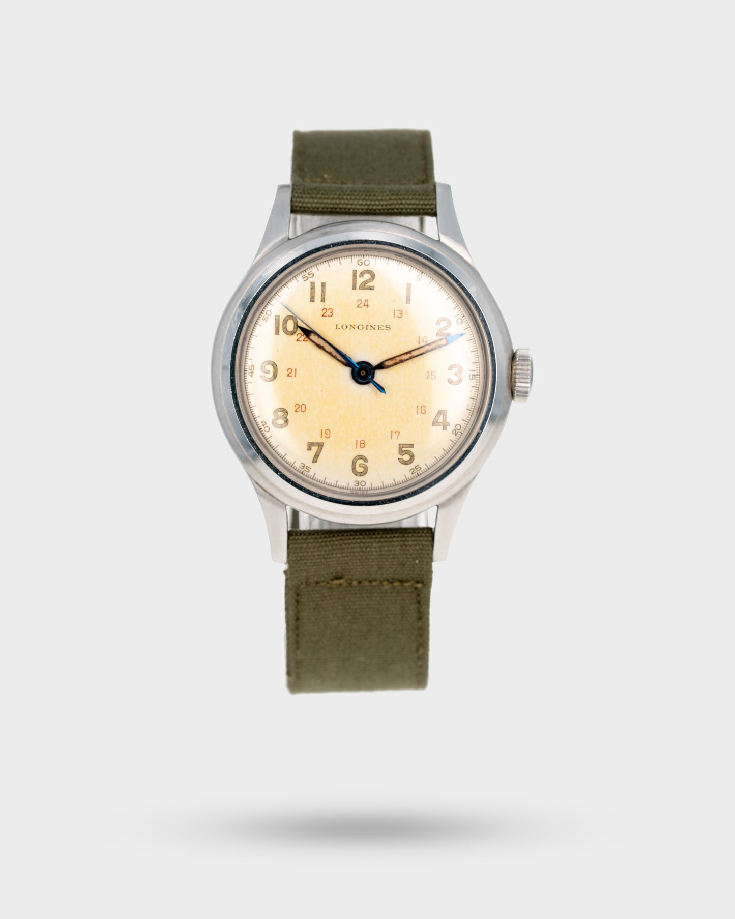 1944 Longines Military 'Sei Tacche' - Silver 24-Hour Dial