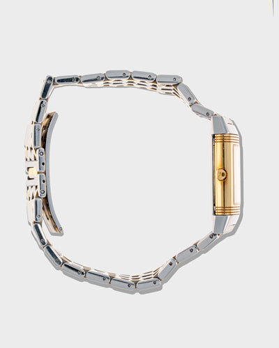 1994 Vintage Jaeger-LeCoultre Two-Tone Reverso Small Model Ref. 260.5.86 - Silver Dial