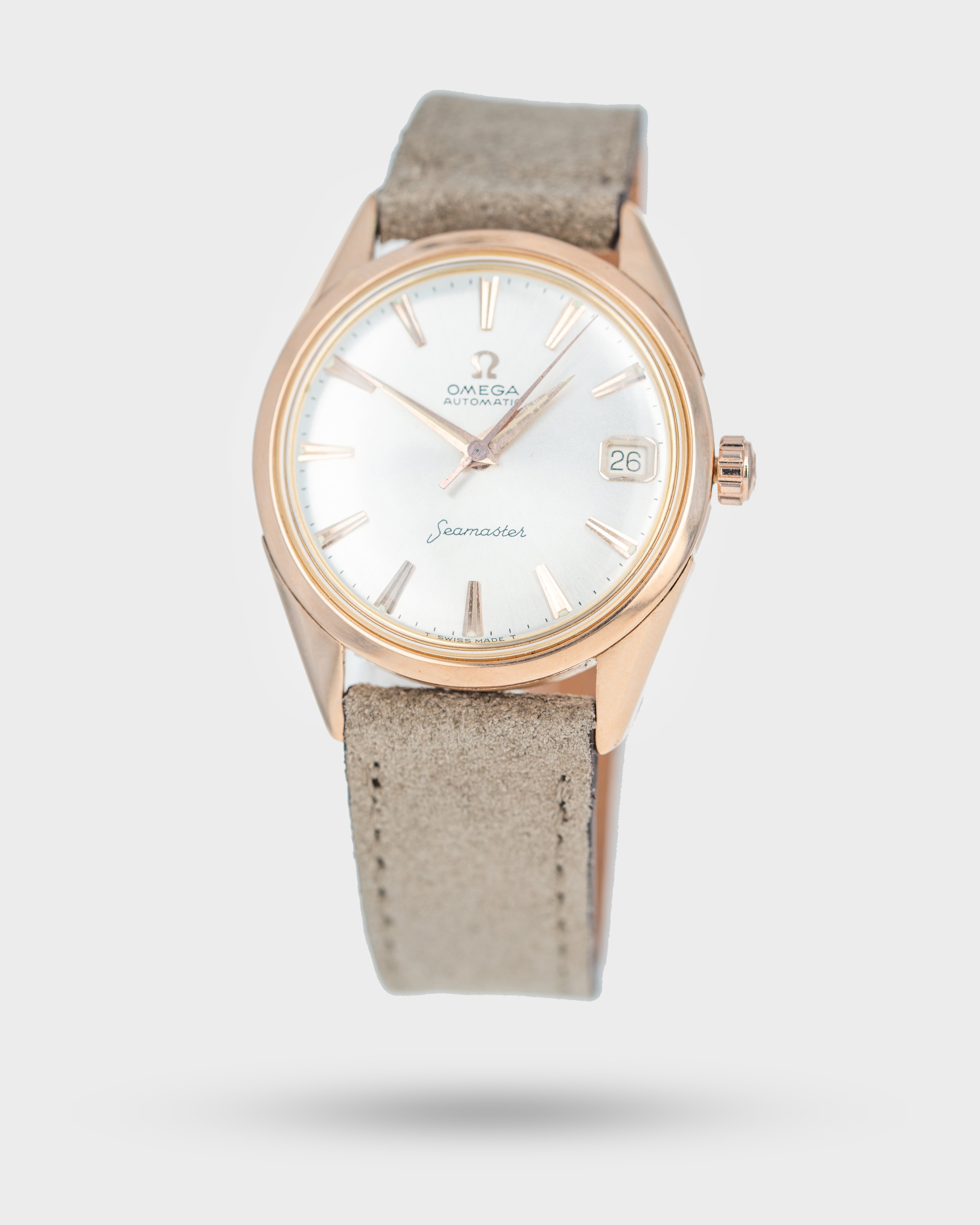 1962 Vintage Omega 18K Rose Gold Seamaster Automatic Ref. 579014