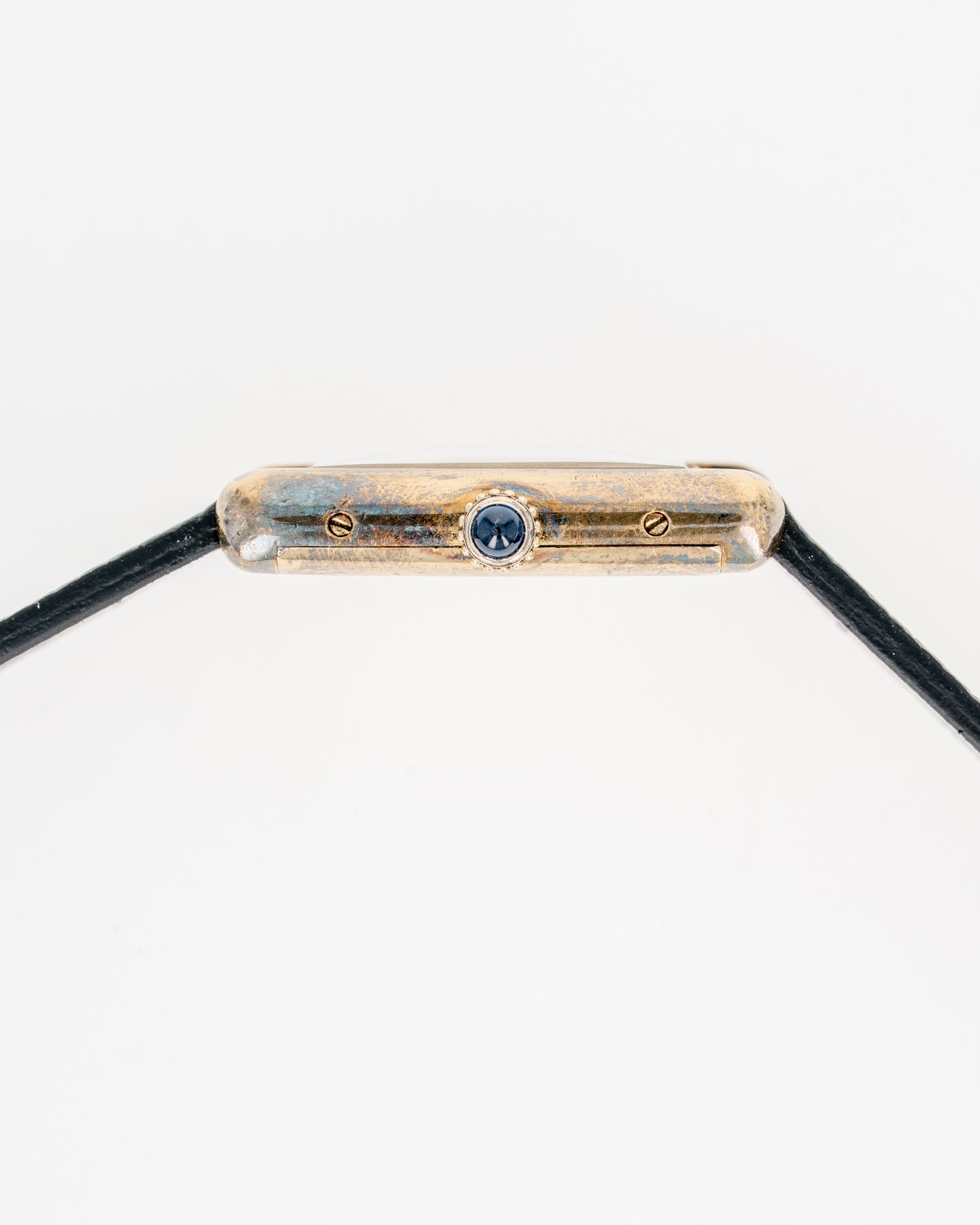 1970's Vintage Cartier Tank Must de Vermeil Large Model - Black Roman Numeral Dial