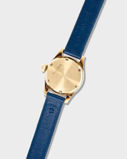 1960's Vintage Turtle by Doxa 14k Yellow Gold Watch - Patinated Silver Dial with Original Lume