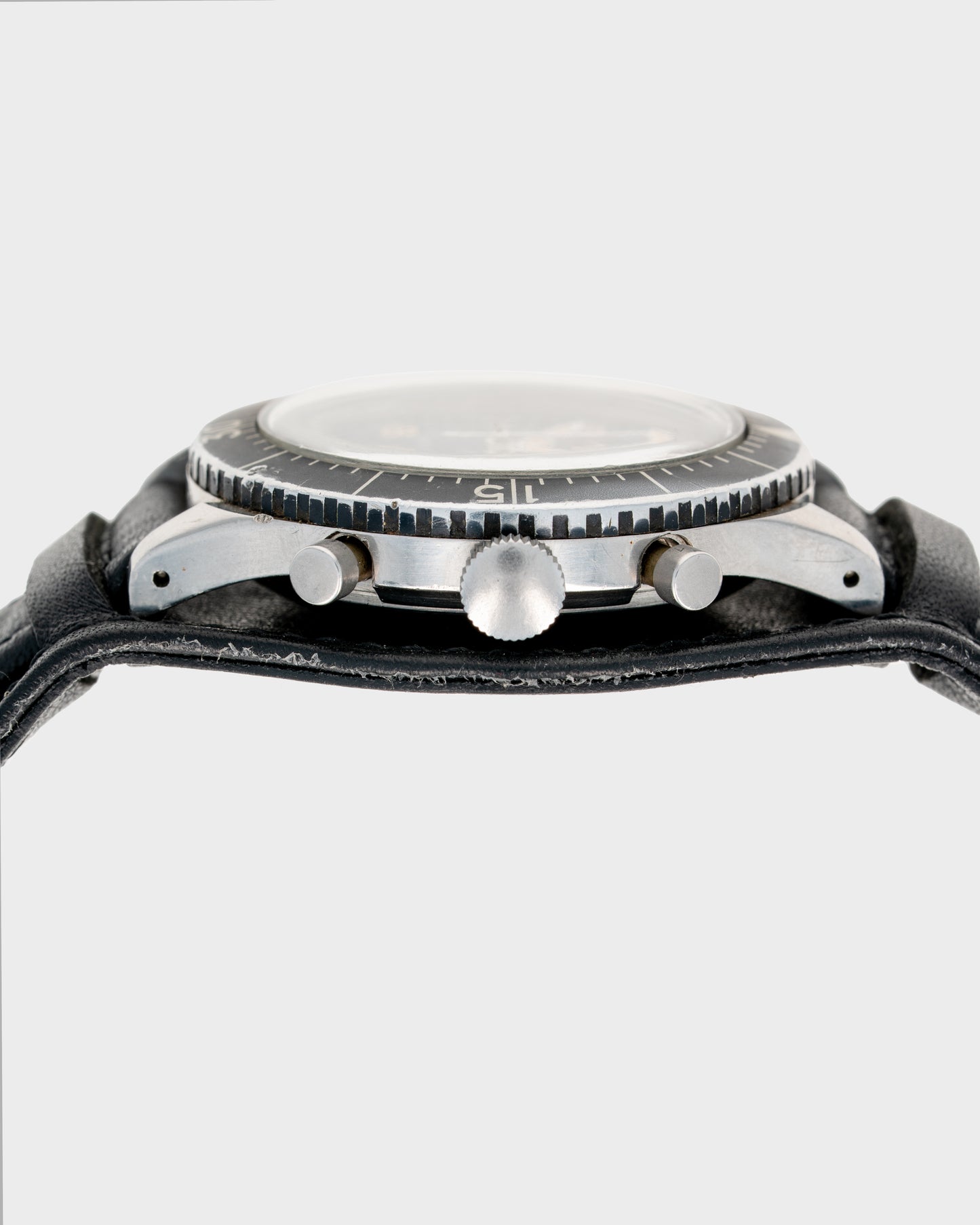 1960's Vintage Heuer Bundeswehr Flyback Chronograph - 'Tiny T' Black Dial