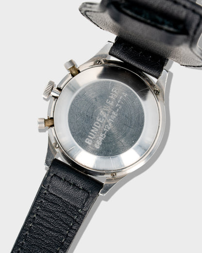 1960's Vintage Heuer Bundeswehr Flyback Chronograph - 'Tiny T' Black Dial