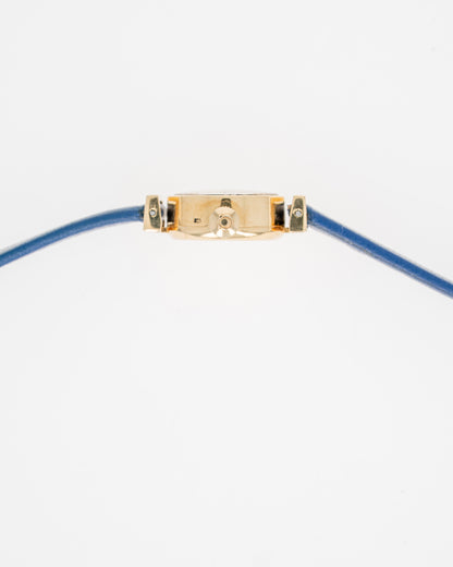 1962 Omega 18K Yellow Gold Textured Hooded Bar-lug Watch - Silver Dial