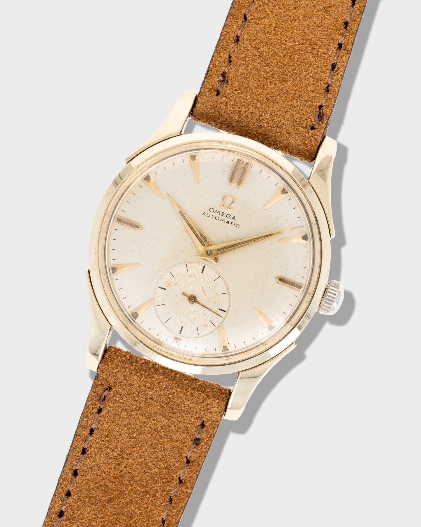 1950 Vintage Omega Two-Tone Bumper Automatic Ref. 2636-3 - Silver Dial