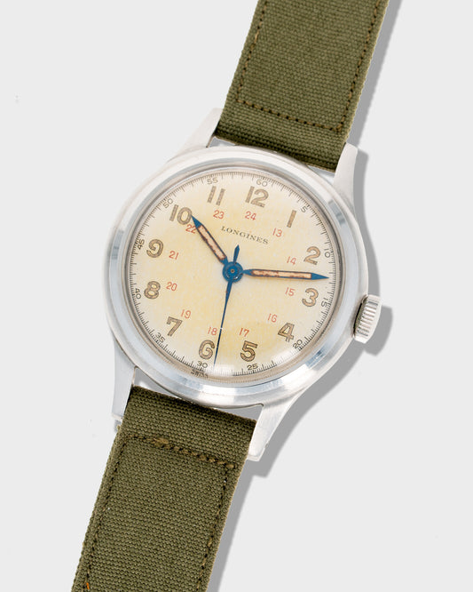 1944 Longines Military 'Sei Tacche' - Silver 24-Hour Dial