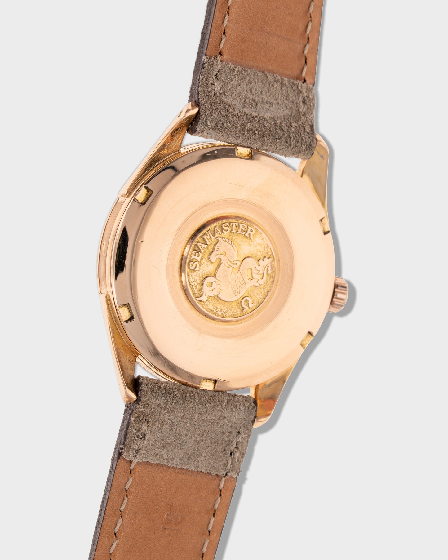 1962 Vintage Omega 18K Rose Gold Seamaster Automatic Ref. 579014 - Silver Dial and French-Made Case