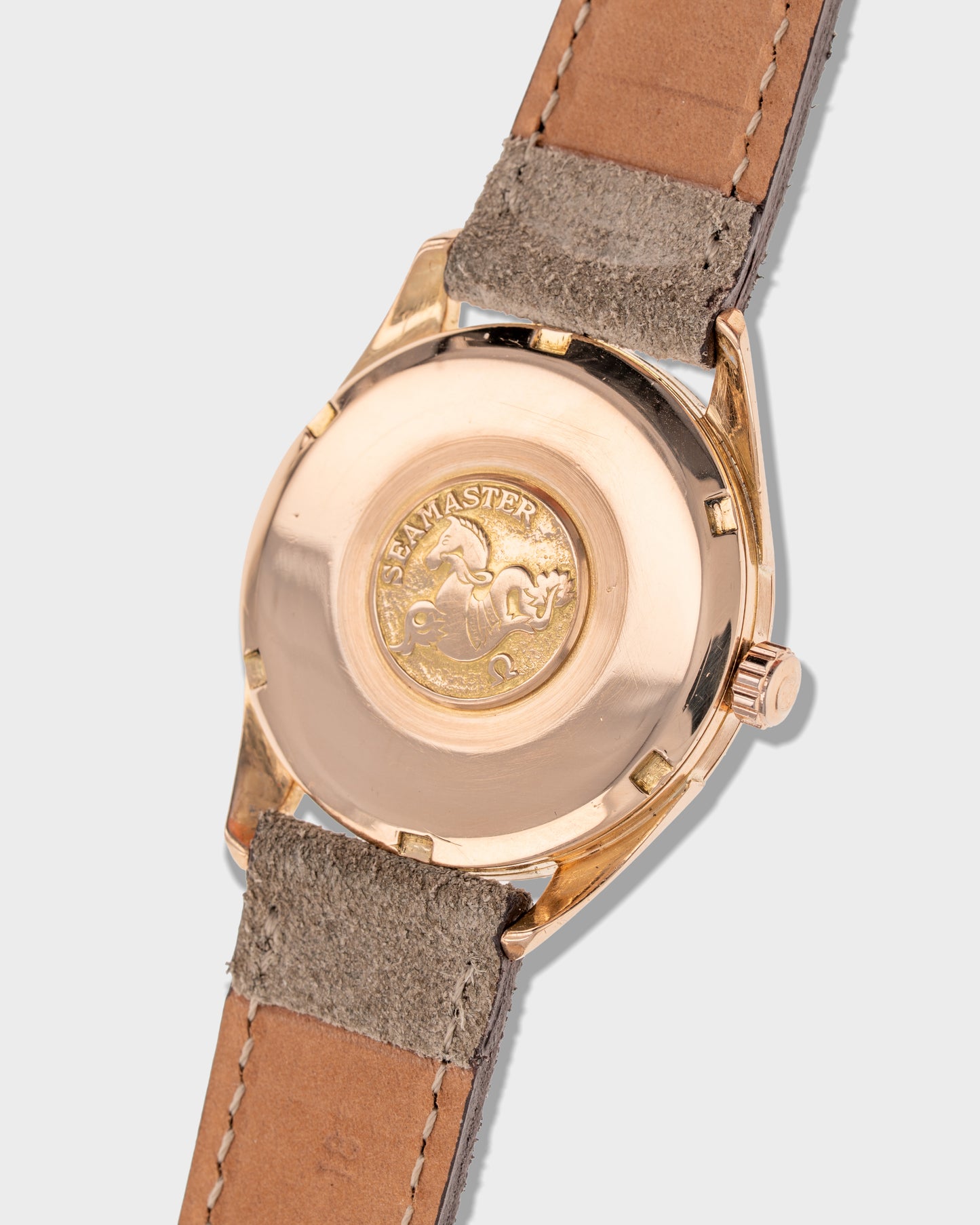 1962 Vintage Omega 18K Rose Gold Seamaster Automatic Ref. 579014 - Silver Dial and French-Made Case