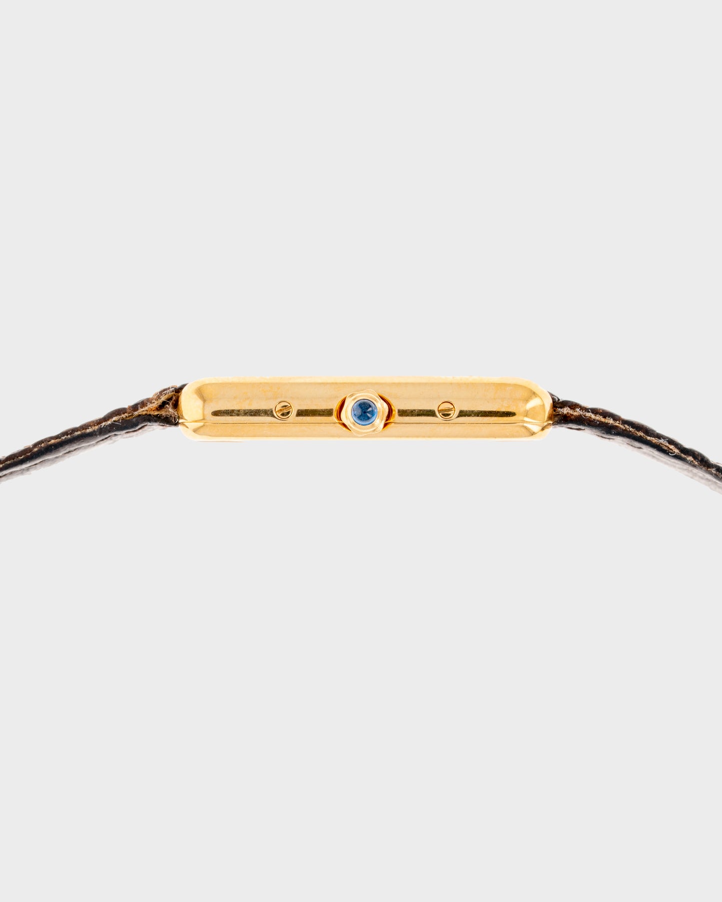 1980's Vintage Cartier Tank Must de Vermeil Quartz Small Model Ref. 3 6600 - Roman Numeral 'Lemon Dial'