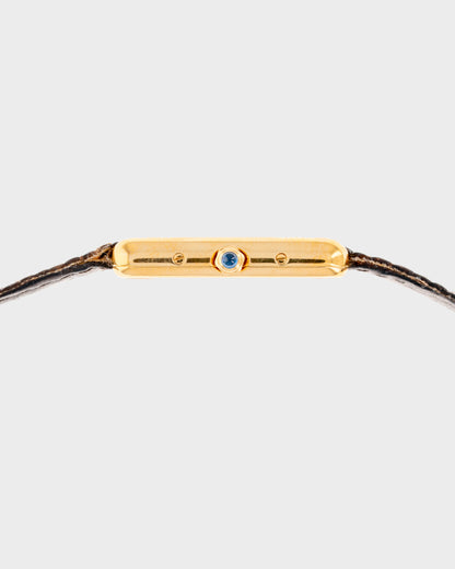 1980's Vintage Cartier Tank Must de Vermeil Quartz Small Model Ref. 3 6600 - Roman Numeral 'Lemon Dial'