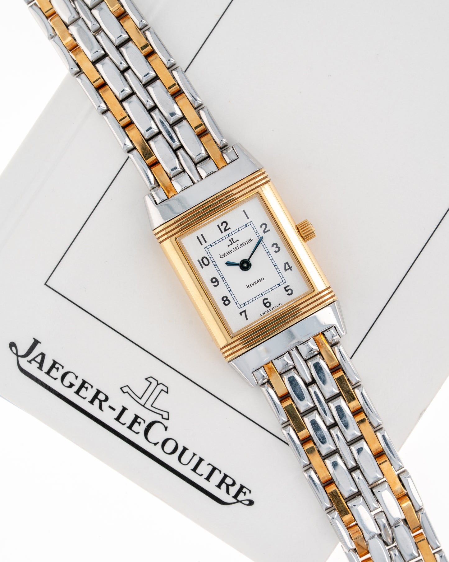 1994 Vintage Jaeger-LeCoultre Two-Tone Reverso Small Model Ref. 260.5.86 - Silver Dial